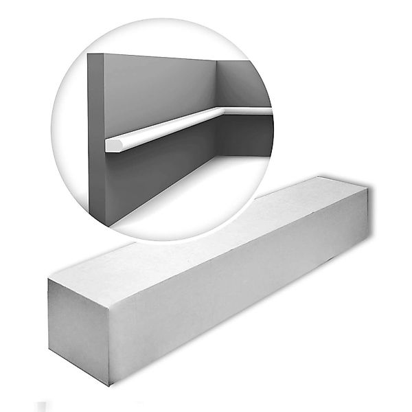 ORAC DECOR PX209-Box-10 MODERN Wandleisten 1 Karton Set 10 Stuckleisten 20 günstig online kaufen