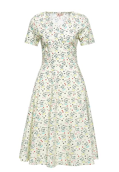 QueenKerosin Sommerkleid Retro Cats (1-tlg) mit günstig online kaufen