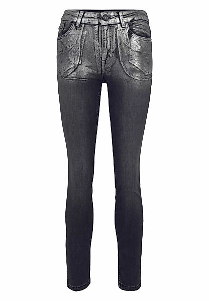 Zero Slim-fit-Jeans "zero Jeans grau Style SEATTLE Slim Leg 30 Inch" günstig online kaufen