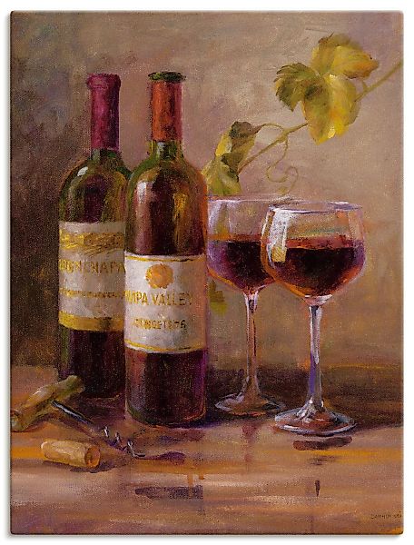 Artland Wandbild "Offener Wein I", Getränke, (1 St.), als Leinwandbild, Pos günstig online kaufen