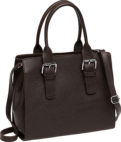 Caspar Henkeltasche Damen Leder Handtasche Kelly günstig online kaufen