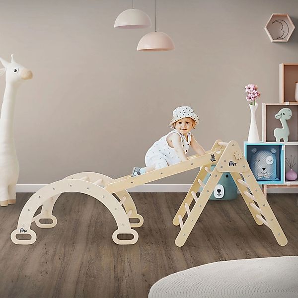 Joyz Klettergerüst Indoor Holz Spielplatz Motorik günstig online kaufen