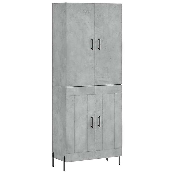 vidaXL Highboard Betongrau 69,5x34x180 cm Holzwerkstoff 3195799 günstig online kaufen