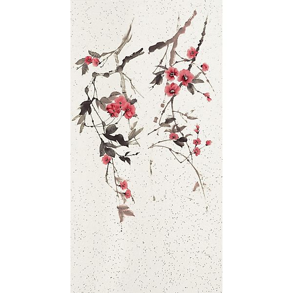 Marburg Vliestapete Blumen Crushed-Optik Modern 270 cm x 140 cm Weiß günstig online kaufen