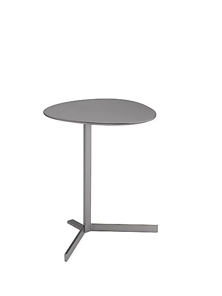 Birdy Kiesel Beistelltisch oval alufarbig H: 53cm günstig online kaufen