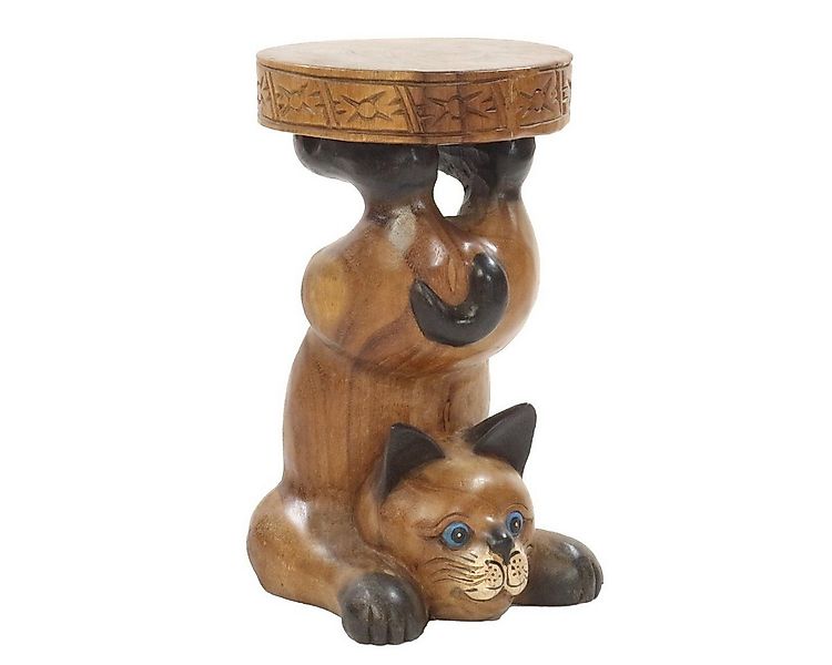 Oriental Galerie Blumenhocker Beistelltisch Hocker Katze 25 cm (1 St) günstig online kaufen