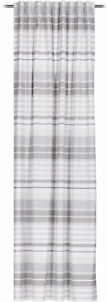 Gözze "Vorhang mit verdeckter Schlaufe ""Dixon"" 140x245 cm" weiß/grau Gr. günstig online kaufen