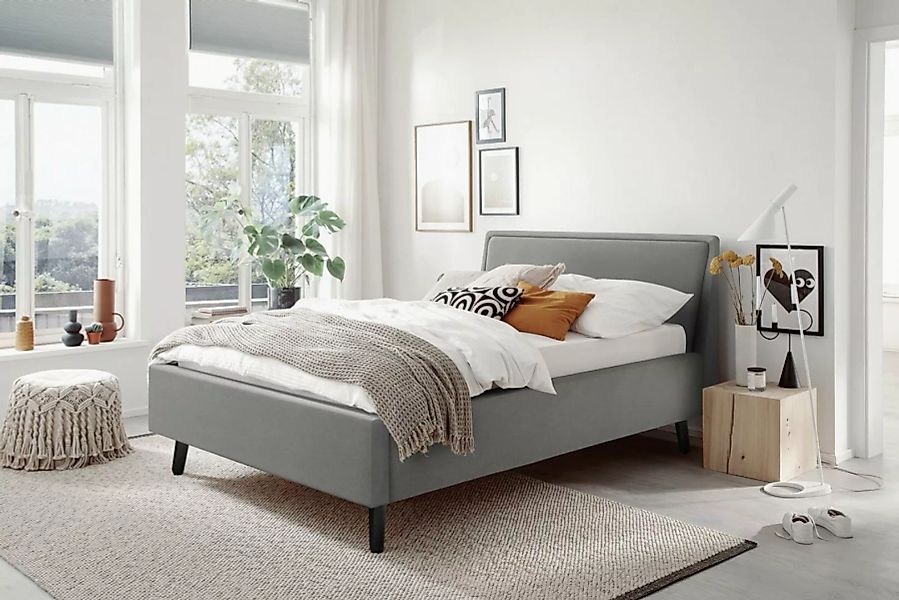 möbelando Polsterbett Frieda (LxB: 200x140 cm), mit Bettkasten aus Stoff in günstig online kaufen