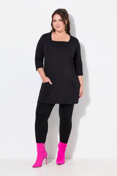 Ulla Popken Longshirt Longshirt Taschen A-Linie günstig online kaufen