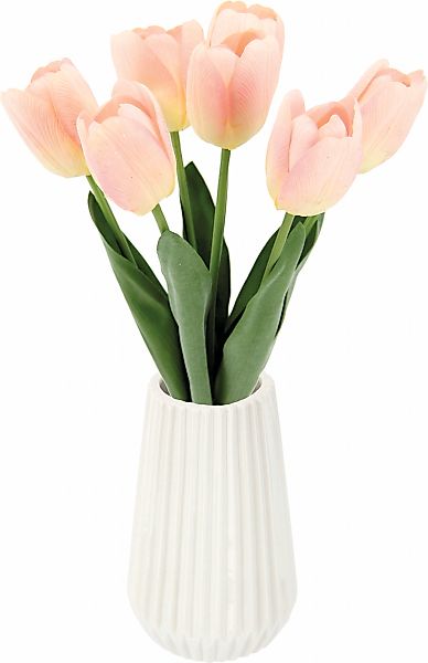 Kunstblume Real-Touch-Tulpen, I.GE.A., Höhe 33 cm, Vase aus Keramik günstig online kaufen