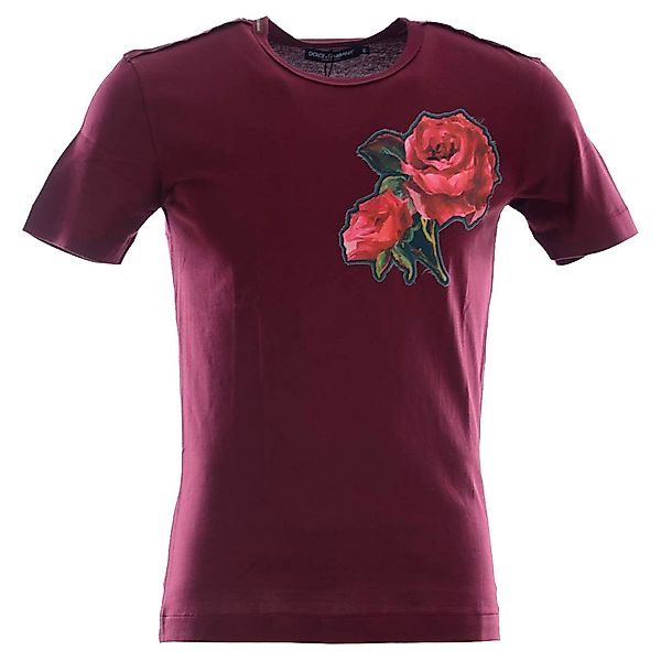 Dolce & Gabbana 738328 Kurzarm Rundhalsausschnitt T-shirt 52 Maroon günstig online kaufen