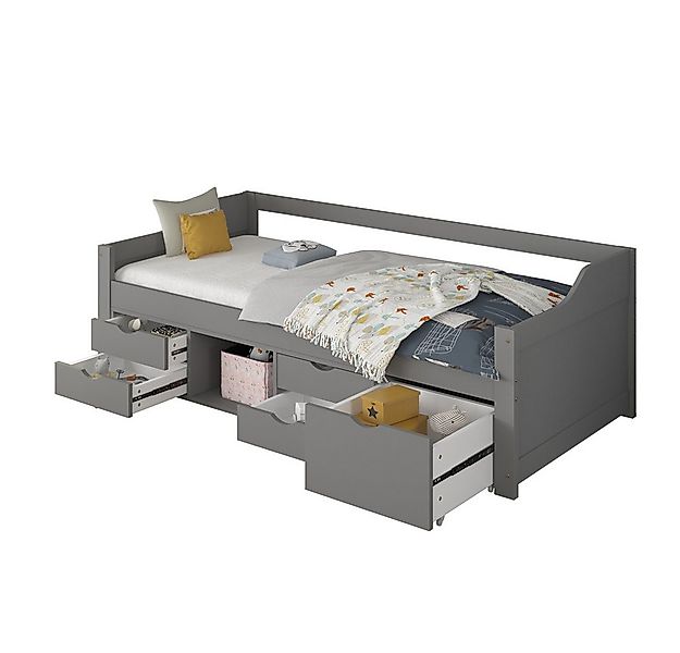 HOME DELUXE Bett Kinderbett COSMOS mit Schubladen 90 x 200 cm (inkl. Latten günstig online kaufen