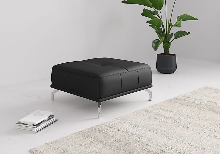 Home affaire Polsterhocker "Caluna" moderner Sitzhocker in hochwertiger Ver günstig online kaufen