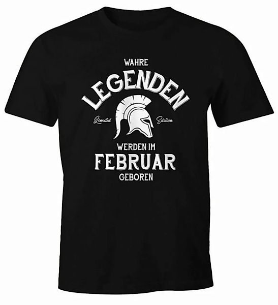 MoonWorks Print-Shirt Herren Geburtstags T-Shirt Legenden werden im [Wunsch günstig online kaufen