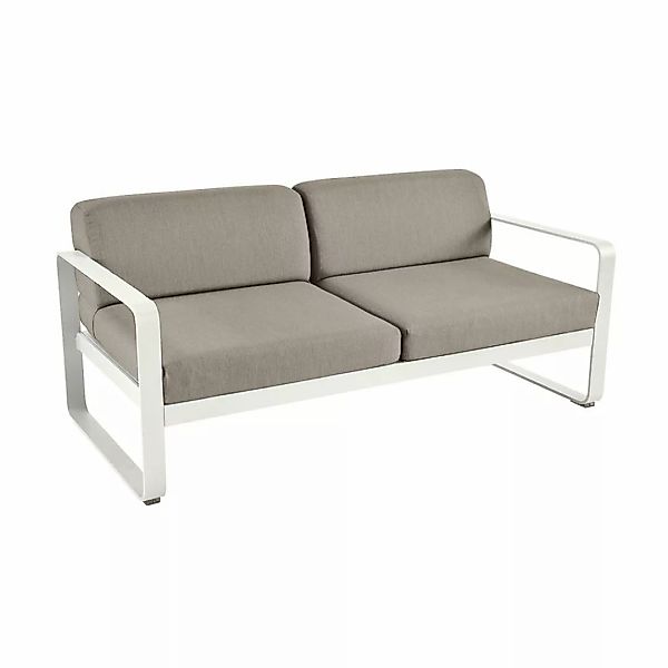 Bellevie Lounge-Sofa 2-Sitzer A5 Lehmgrau B8 Taupegrau günstig online kaufen