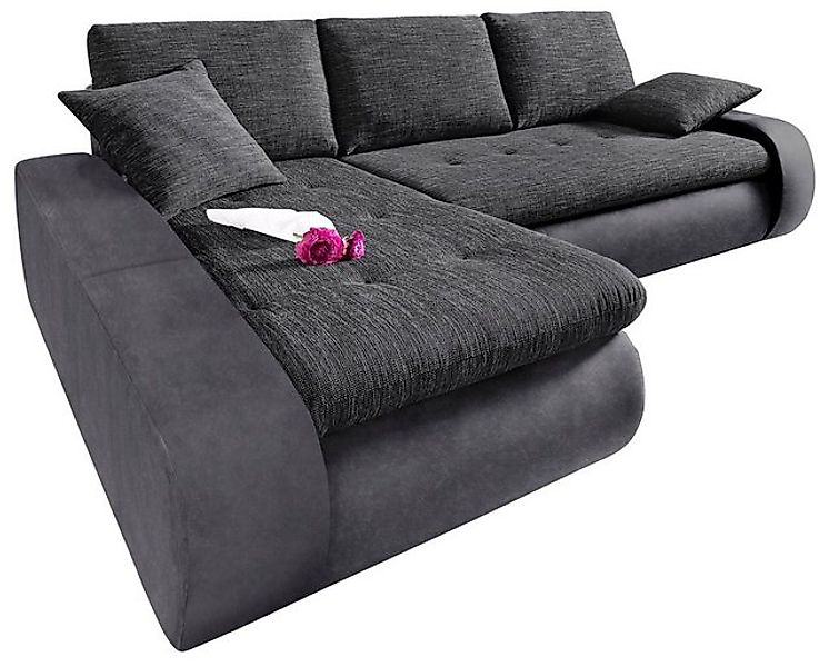 TRENDMANUFAKTUR Ecksofa Indie, modern und bequem, Materialmix, OTTOs Choice günstig online kaufen