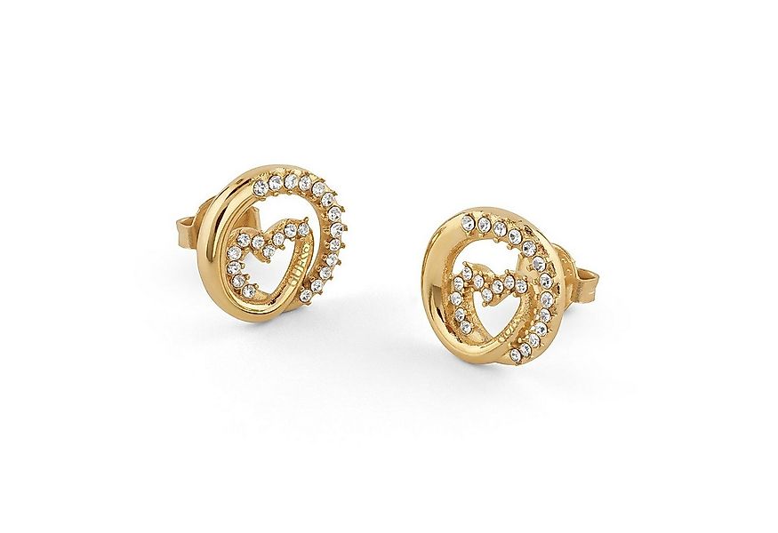 Guess Paar Ohrstecker Damen-Ohrringe Herz Goldfarben günstig online kaufen