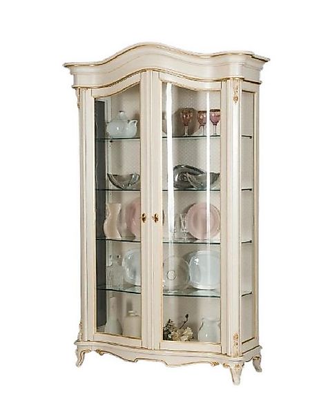 Xlmoebel Vitrine Glasvitrine Wohnzimmerschrank aus Holz Anrichte Italienisc günstig online kaufen