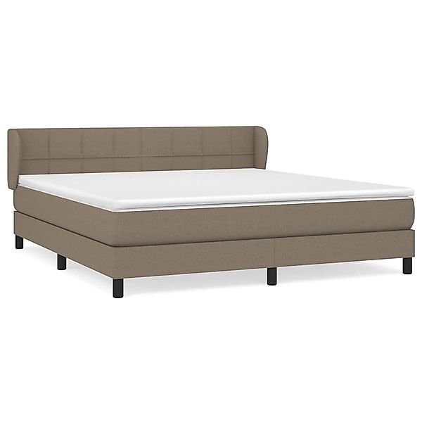 vidaXL Boxspringbett mit Matratze Taupe 180x200 cm Stoff 3126265 günstig online kaufen