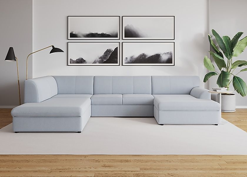 DOMO collection Wohnlandschaft "Topper, elegant und zeitlos, komfortabel, U günstig online kaufen