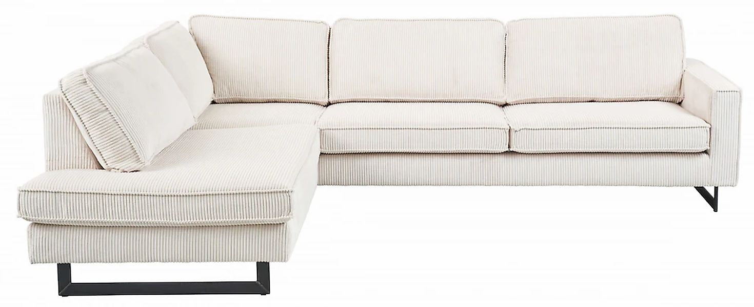 Places of Style Ecksofa »Pinto, 290 cm, Cord, Chenille, Lederoptik, Ottoman günstig online kaufen