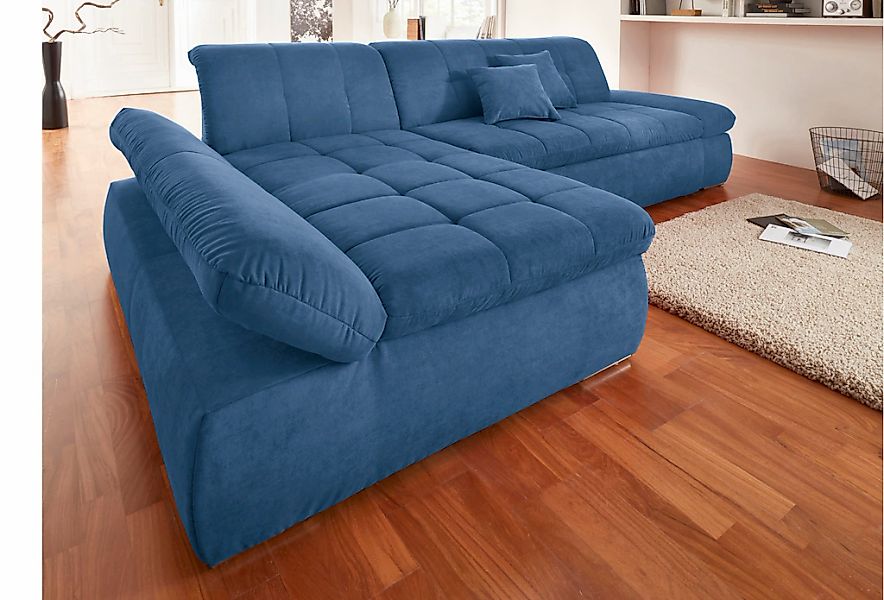 DOMO collection Ecksofa "NMoric XXL, B/T/H: 300/172/80cm, L-Form", wahlweis günstig online kaufen