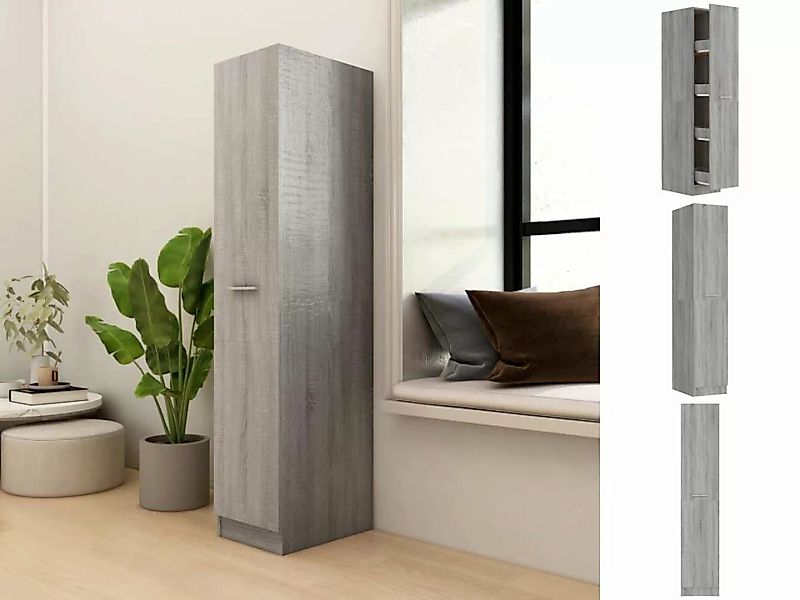 vidaXL Aktenschrank Apothekerschrank Grau Sonoma 30x42,5x150 cm Holzwerksto günstig online kaufen