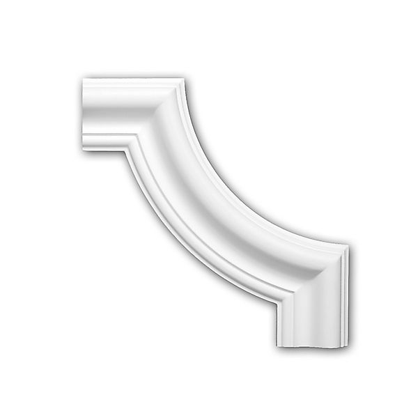 PROFHOME 152302 Eckelement für Wandleiste Zierelement dekoratives Element 2 günstig online kaufen