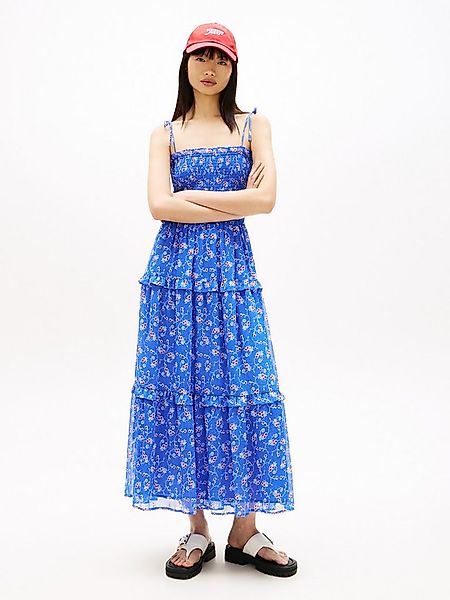 Tommy Jeans Maxikleid TJW AOP CHIFFON MAXI DRESS EXT mit Allover-Print, Fit günstig online kaufen