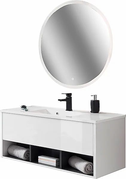 PLACES OF STYLE Badmöbel-Set »Studio Line, Bad im modernen Design, 2-teilig günstig online kaufen