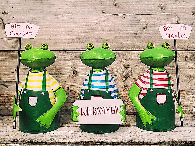 Paulslandhaus Gartenfigur "ZAUNHOCKER FROSCH" TIER METALL günstig online kaufen