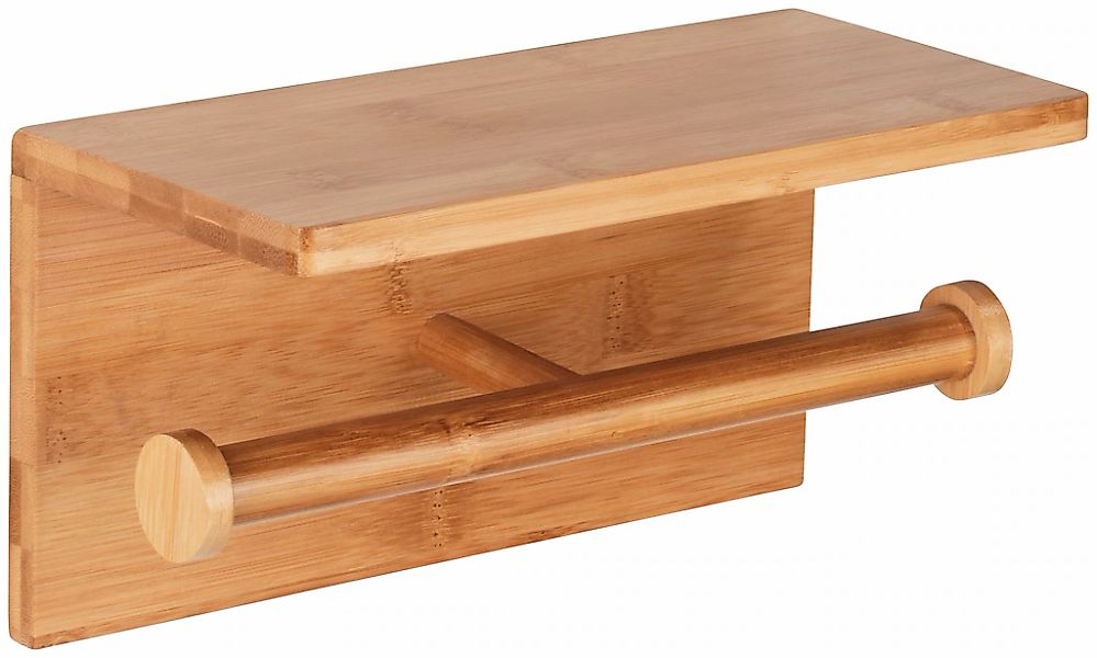 WENKO Toilettenpapierhalter Duo Bambusa Bambus günstig online kaufen