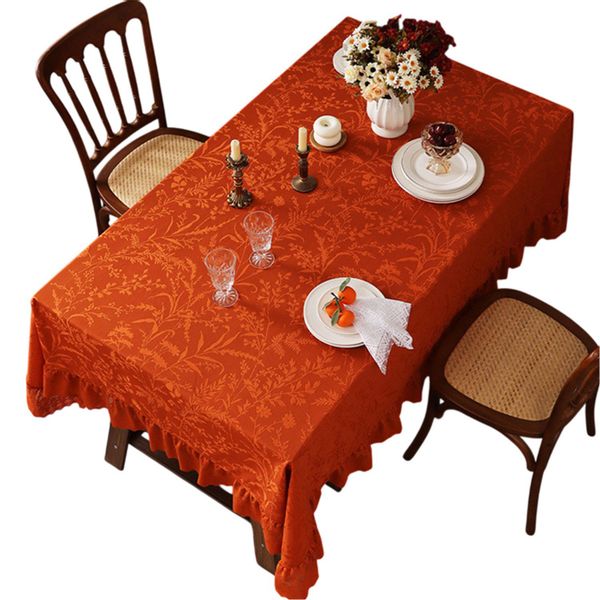 Refttenw Tischdecke Blumentischdecke, Spitzentischdecke mit Rüschen günstig online kaufen