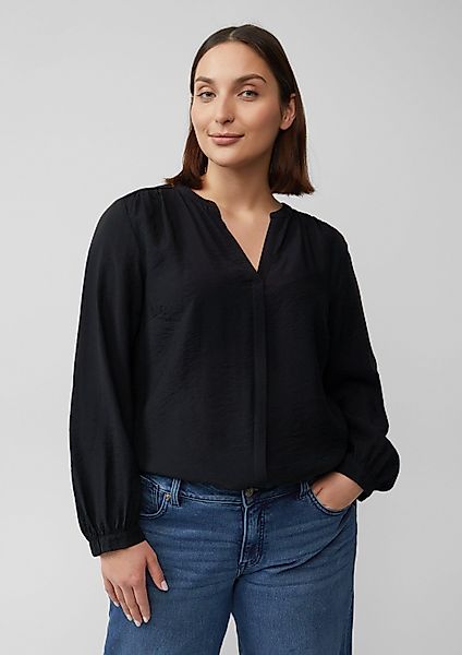 s.Oliver Langarmbluse Bluse Strukturierte Bluse aus günstig online kaufen