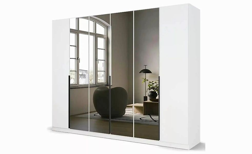 Drehtürenschrank  Skyla ¦ weiß ¦ Maße (cm): B: 271 H: 210 Schränke > Kleide günstig online kaufen