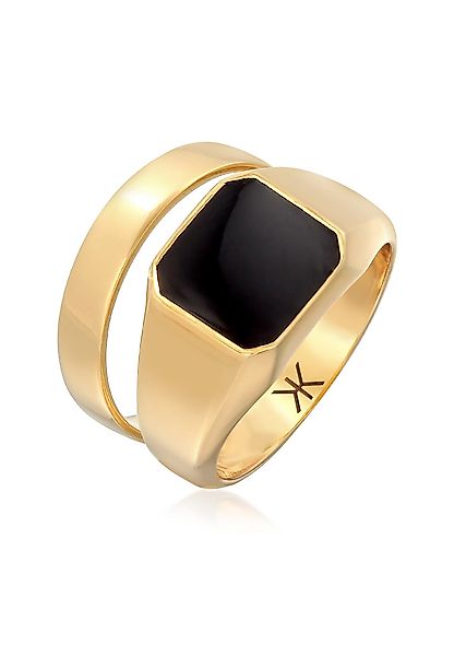 Kuzzoi Silberring Kuzzoi Siegelring Bandring Set günstig online kaufen