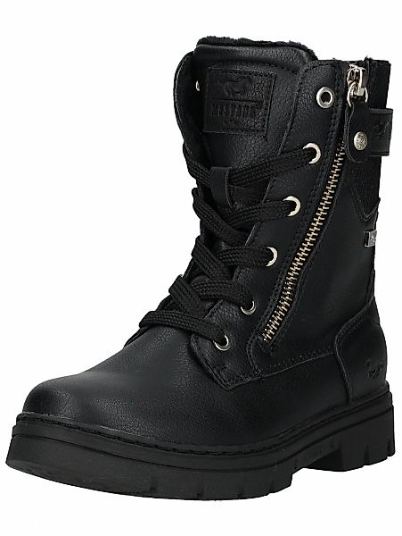 Mustang Shoes Schnürstiefelette "Mustang Shoes Stiefelette Lederimitat/Text günstig online kaufen