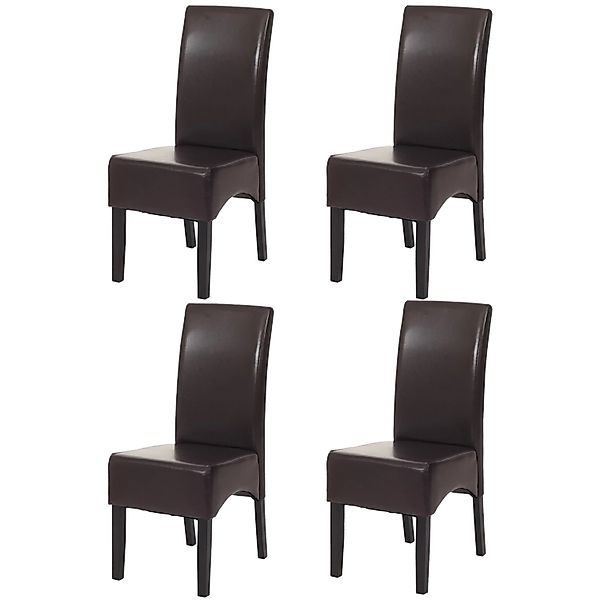 CHEFGASTRO Esszimmerstuhl 4er-Set Klassisch & Zeitlos 90x43x56cm Kunstleder günstig online kaufen