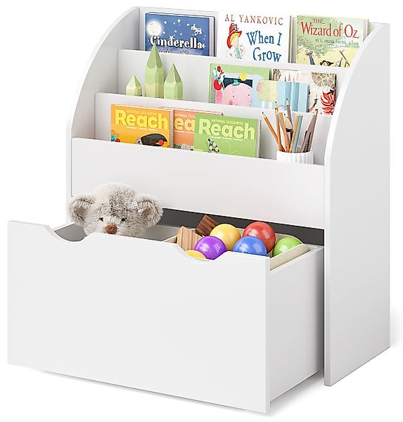 Bellabino Kinderregal Koro, weiß, 3 Fächer günstig online kaufen