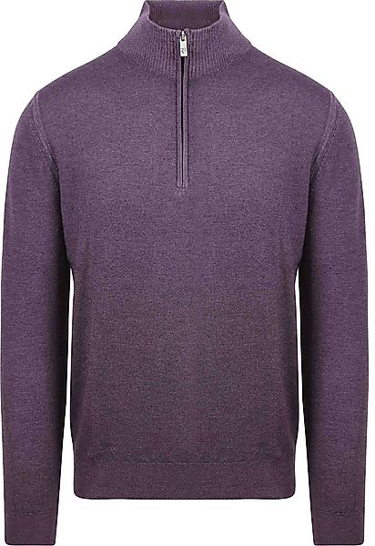 R2 Half Zip Pullover Merino Wolle Lila - Größe 3XL günstig online kaufen