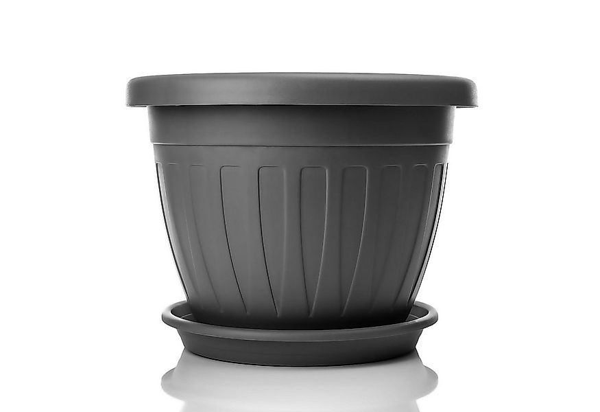 BigDean Blumentopf 3x Blumentopf mit Untersetzer rund ø40xH31 (Set, 3 St., günstig online kaufen