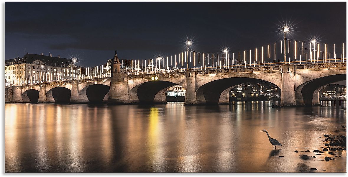 Artland Alu-Dibond-Druck »Die Mittlere Rheinbrücke«, Brücken, (1 St.), für günstig online kaufen