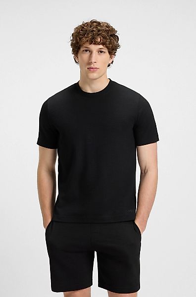 HUGO Underwear T-Shirt ",Austin T-Shirt" Waffelstruktur und Logo-Stickerei günstig online kaufen