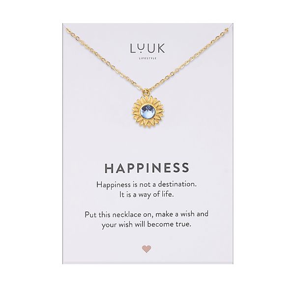 LUUK LIFESTYLE Kette mit Anhänger Sonnenblume, günstig online kaufen