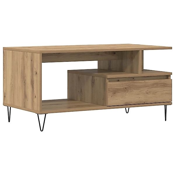 vidaXL Couchtisch Artisan-Eiche 90x49x45 cm Holzwerkstoff 857453 günstig online kaufen