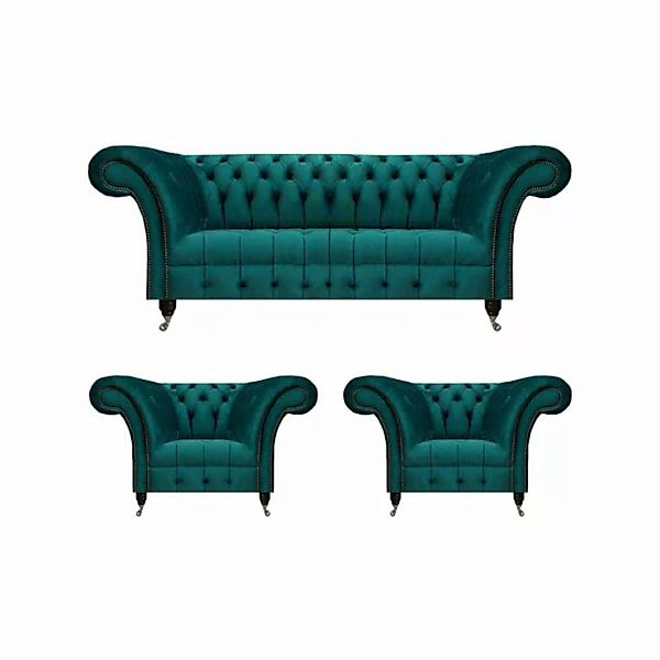 JVmoebel Chesterfield-Sofa Modern Couchgarnitur Sofagarnitur Set Wohnzimmer günstig online kaufen