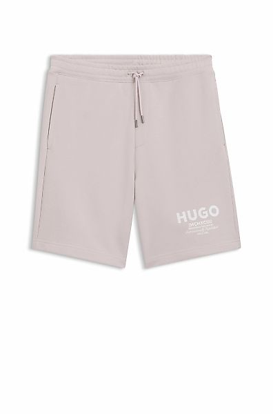 HUGO Blue Sweatshorts "Nomario" mit großem Druck günstig online kaufen