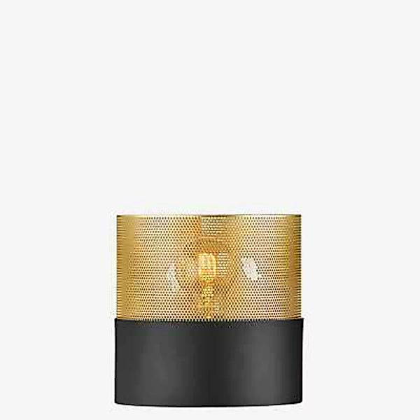 Tischleuchte Mesh E27, Höhe 18 cm, schwarz/gold günstig online kaufen