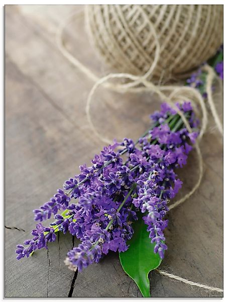 Artland Glasbild "Lavendel Strauß", Blumen, (1 St.) günstig online kaufen