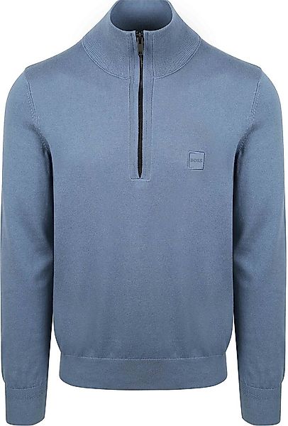 BOSS Kanobix Half Zip Pullover Blau - Größe 3XL günstig online kaufen